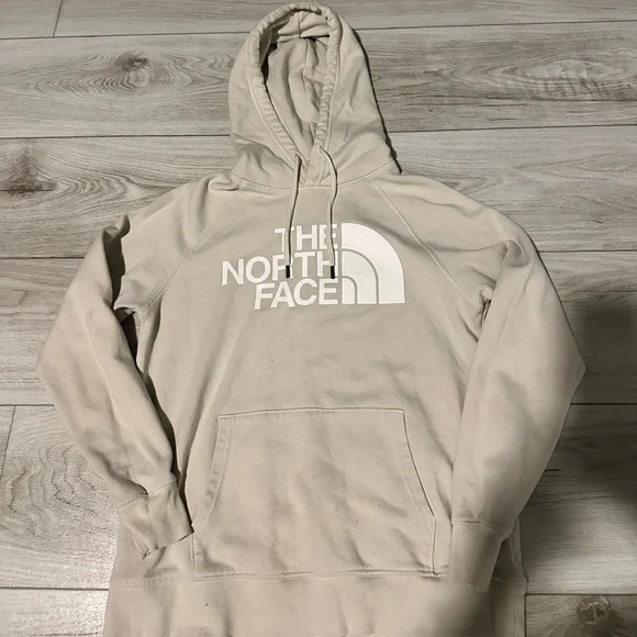 North Face Beige Hoodie - Picture 1 of 2